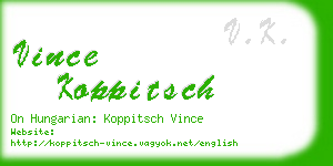 vince koppitsch business card